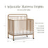 Namesake Winston 4-in-1 Convertible Mini Crib