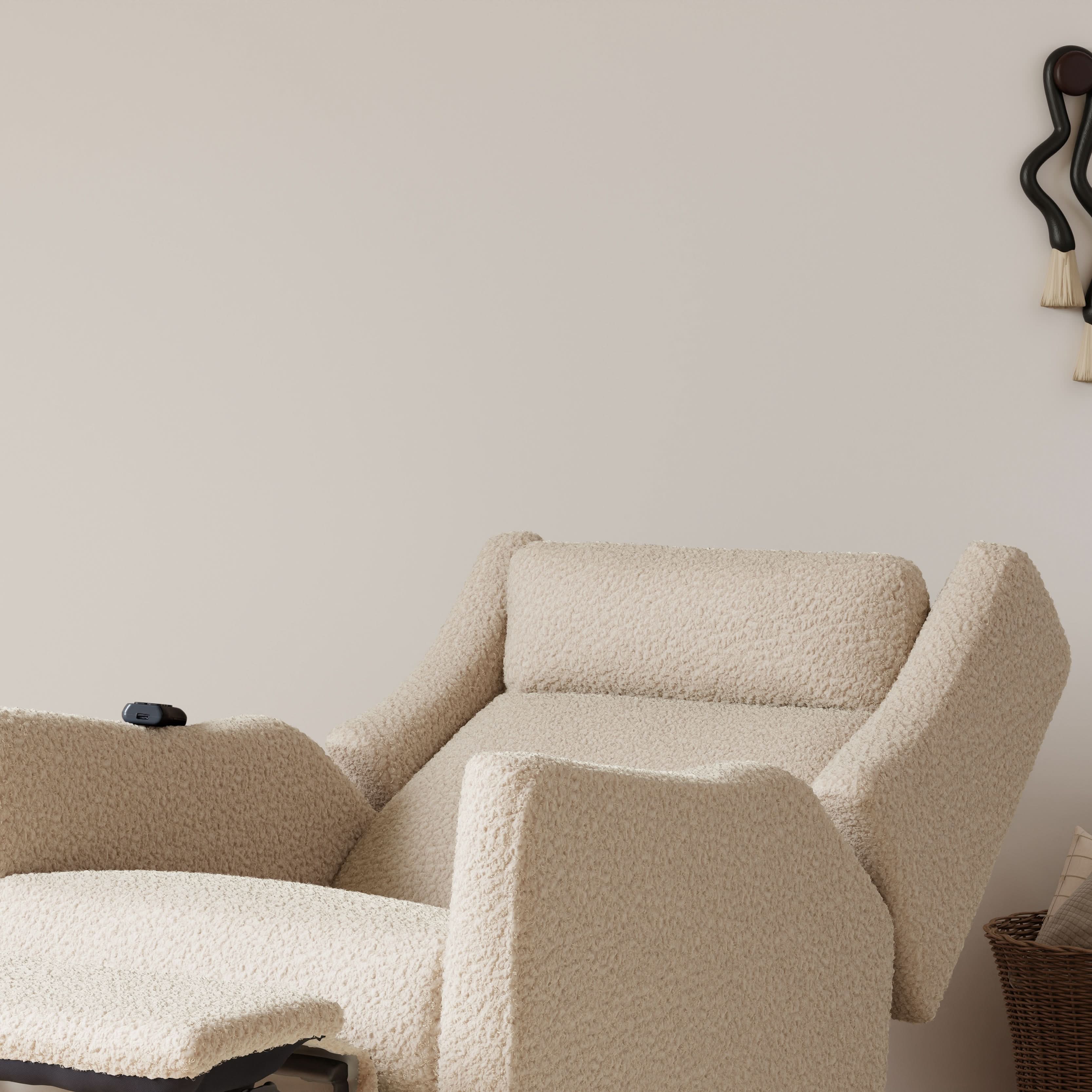 Babyletto Kiwi Deluxe Power Recliner & Swivel Glider with Heat and Massage