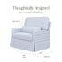 Namesake Crawford Pillowback Chair and a Half Comfort Swivel Glider