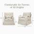 Morris & Co. x Namesake Crawford Pillowback Comfort Swivel Glider