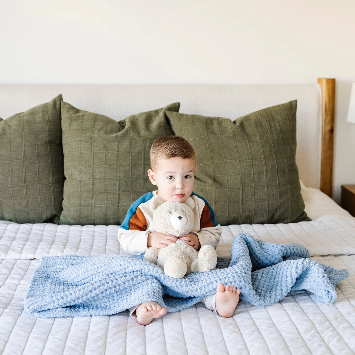 Saranoni Waffle Knit Receiving Blanket