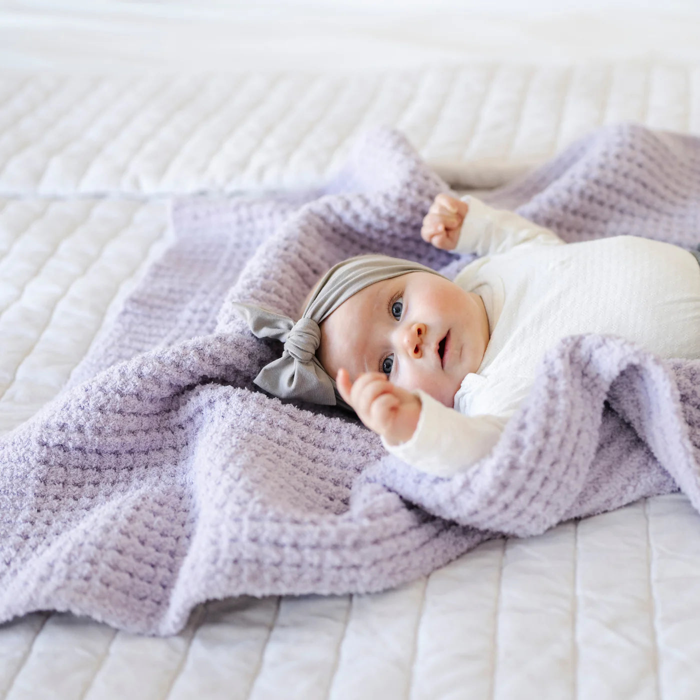 Saranoni Waffle Knit Receiving Blanket