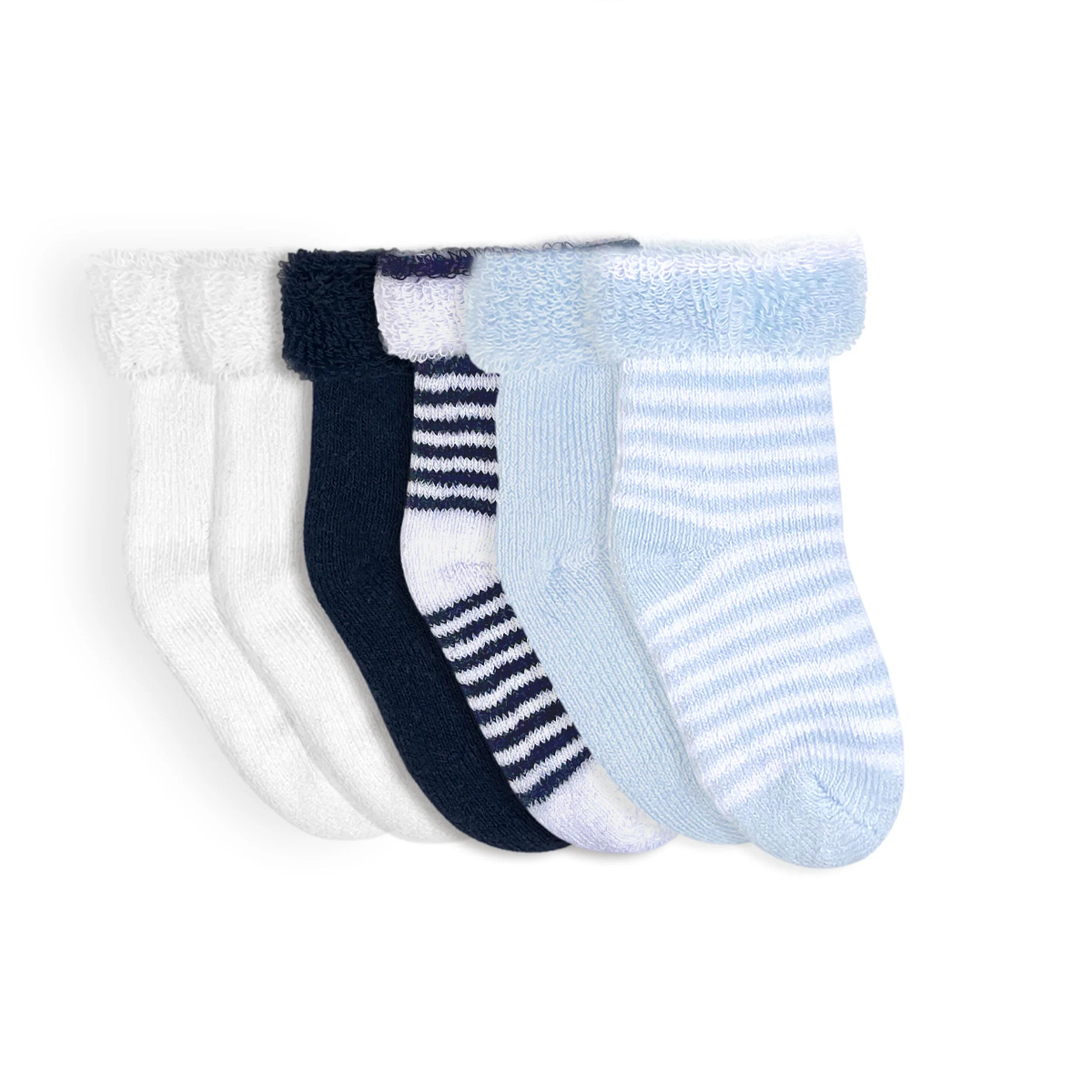 Kushies Newborn Socks-6pk