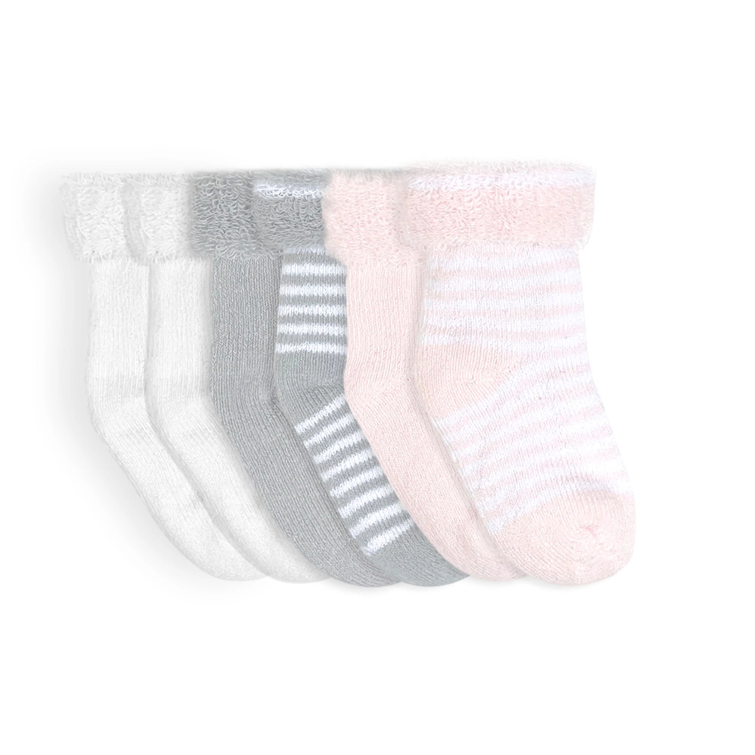 Kushies Newborn Socks-6pk