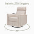 Namesake Willa Deluxe Power Recliner and Swivel Glider with Heat and Massage
