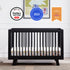 Babyletto Hudson 3-in-1 Convertible Crib with Toddler Bed Conversion Kit