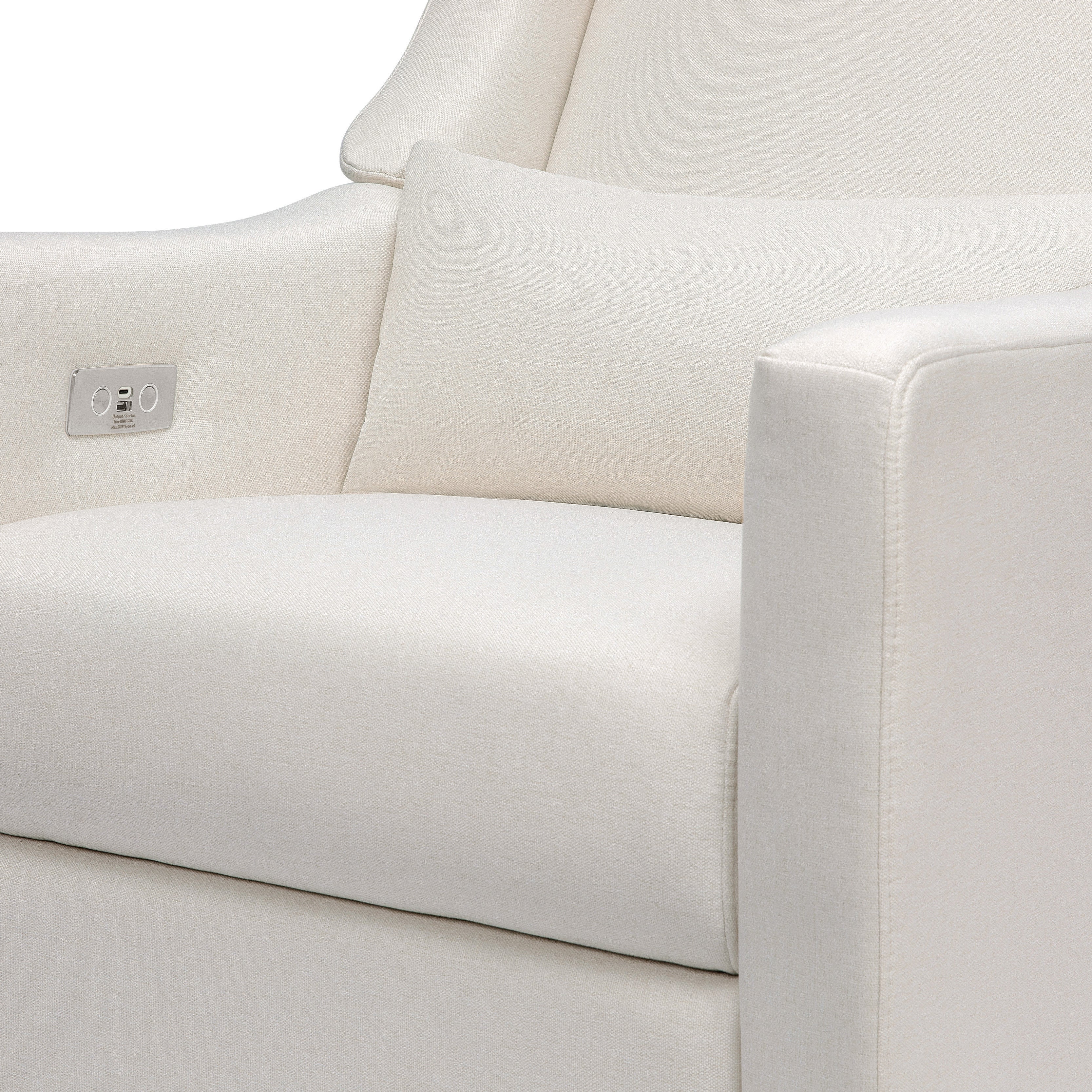 Babyletto Kiwi Electronic Recliner and Swivel Glider with USB port
