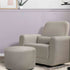 Babyletto Tuba Gliding Ottoman in Eco-Performance Fabric | Water Repellent & Stain Resistant