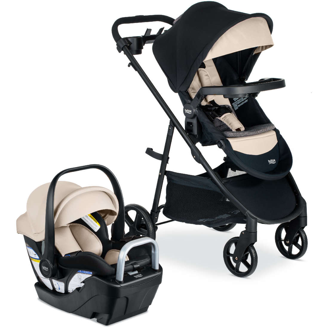 britax travel system black Britax Willow Brook S+ Travel System