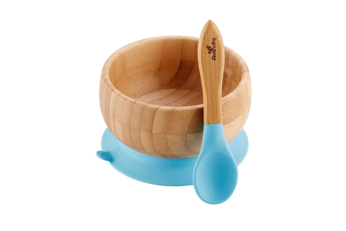 Avanchy Bamboo Suction Bowl & Spoon
