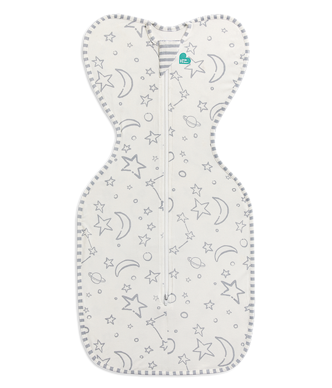 Love to Dream Swaddle Up Silky Lux Stage 1-Gray Stars/Moon