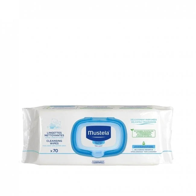 Mustela Cleansing Wipes Delicately Fragranced - 70ct